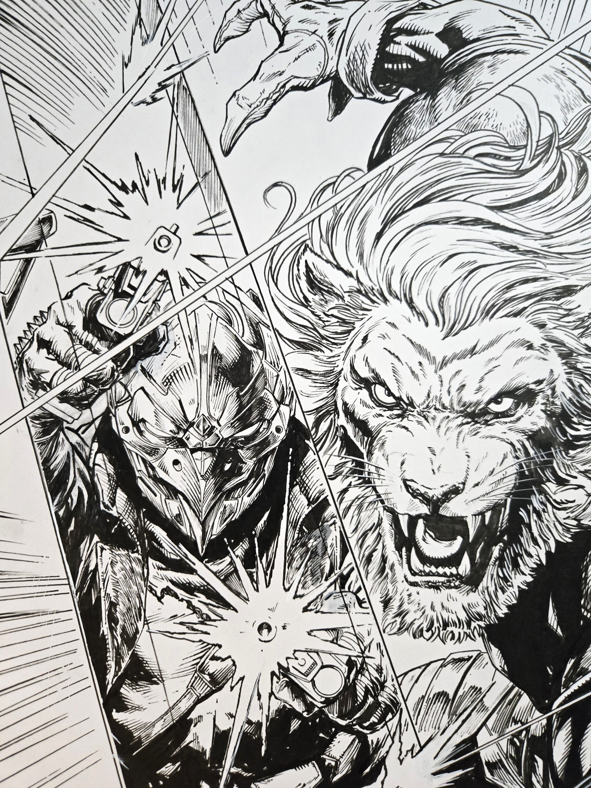Rook: Exodus- Battle Beast cover Original Art