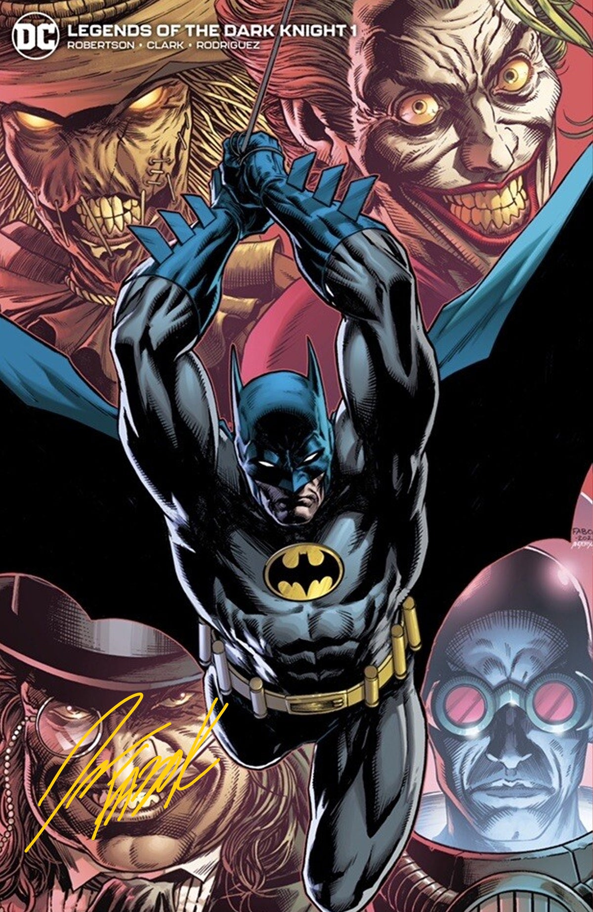 Batman: Legends of the Dark Knight #1- Fabok Variant Classic Edition - Signed Comic Book