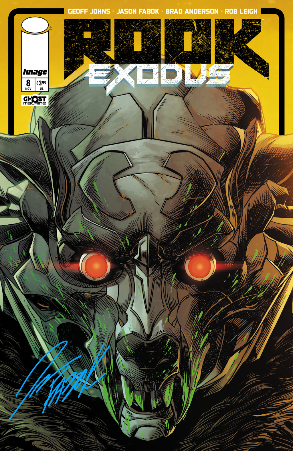 Rook: Exodus Issue 8 - Bloodhound Helmet Variant- Signed Comic Book