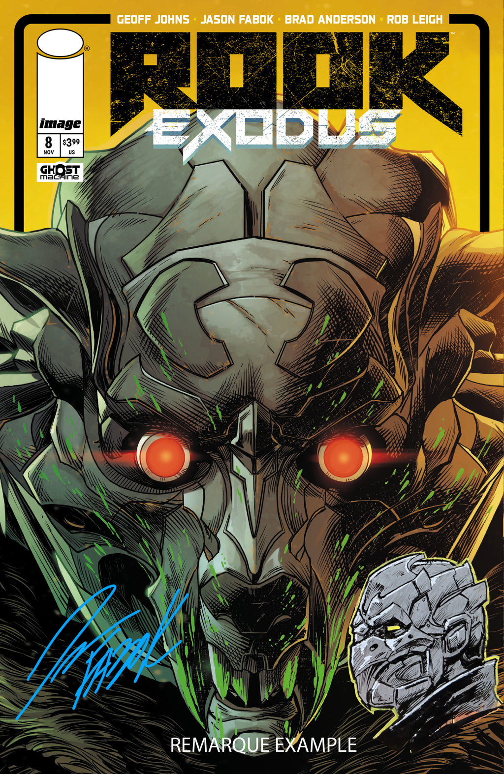Rook: Exodus Issue 8 - Bloodhound Helmet Variant- Signed Comic Book