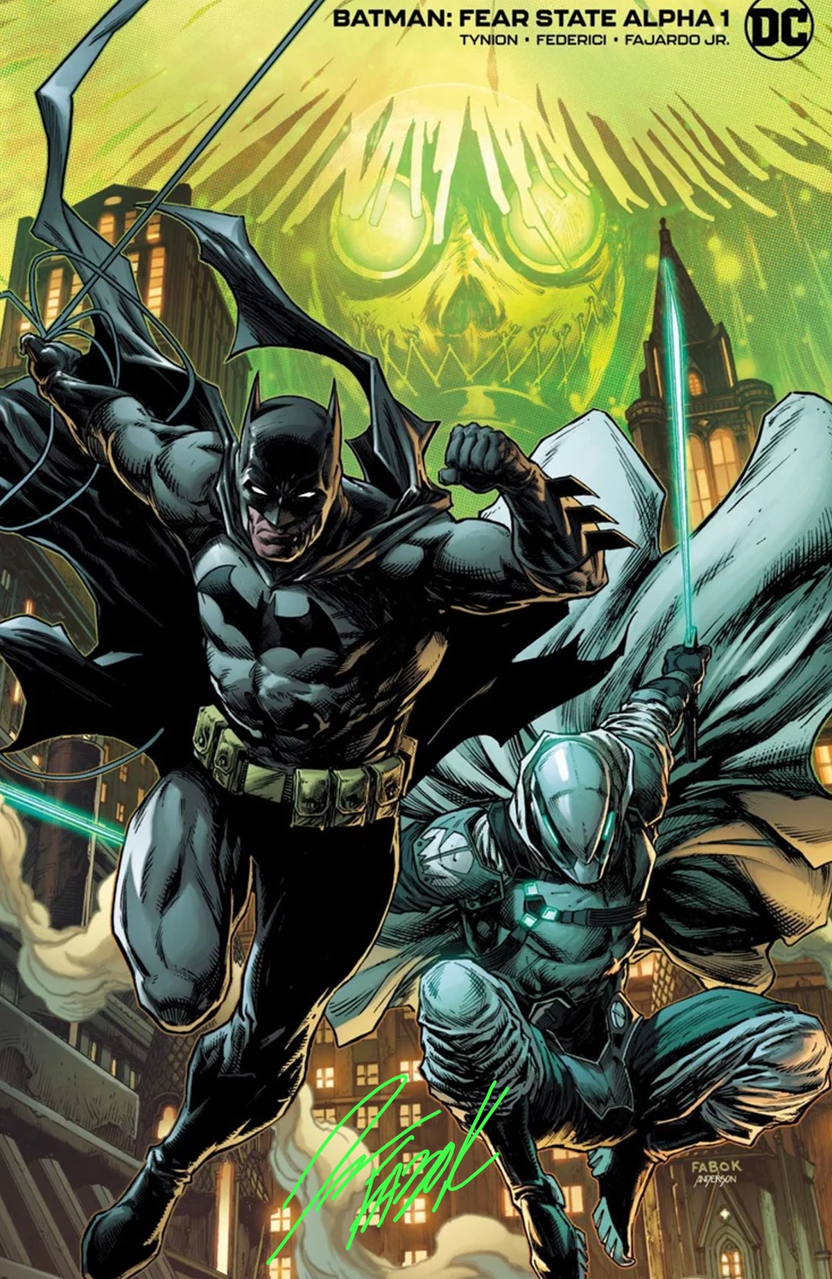 Batman: Fear State Alpha #1- Fabok Variant Virgin Variant - Signed Comic Book