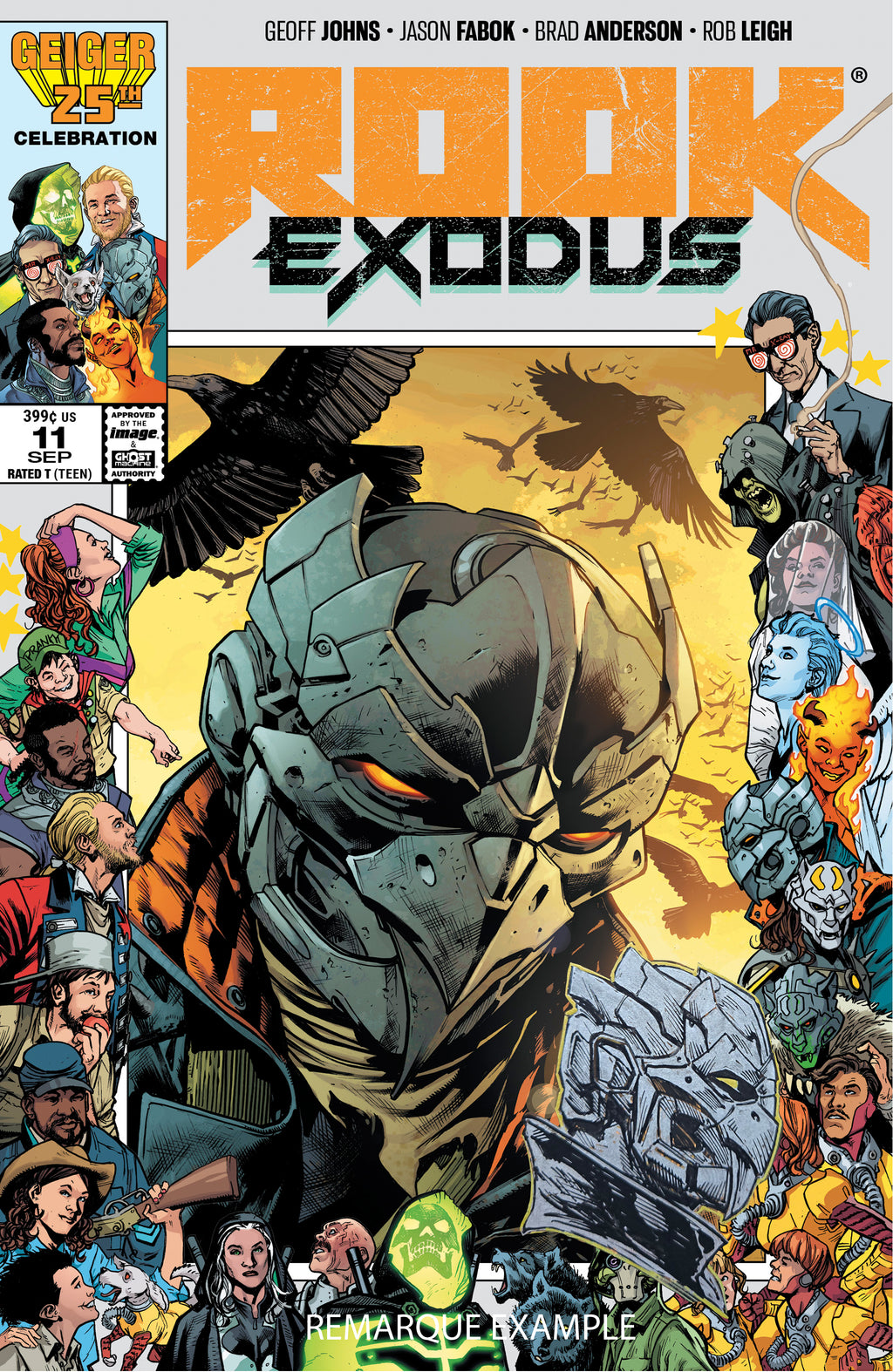Rook: Exodus Issue 11- Bryan Hitch Geiger 25th - Signed Comic Book