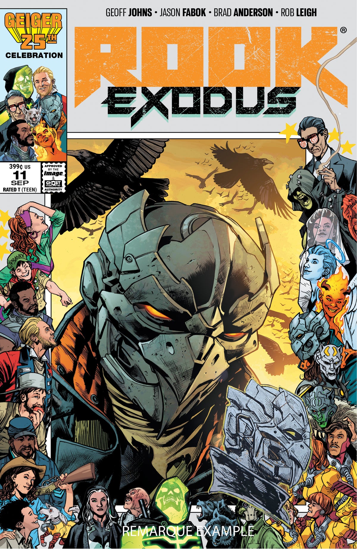 Rook: Exodus Issue 11- Bryan Hitch Geiger 25th - Signed Comic Book