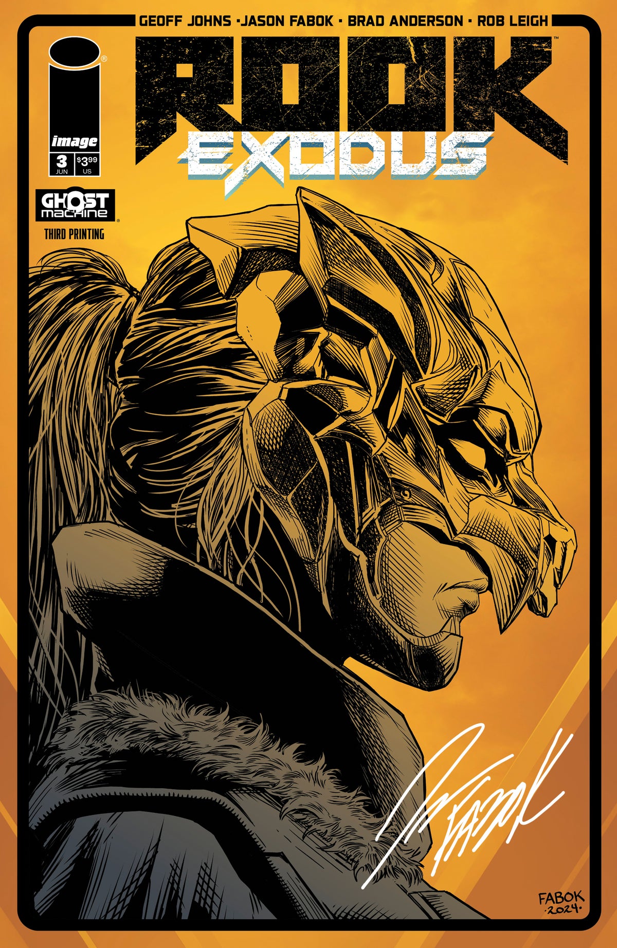 Rook: Exodus Issue 3 - Third Printing Variant - Signed Comic Book
