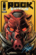 Rook: Exodus Issue 5 - Swine Helmet Variant- Signed Comic Book