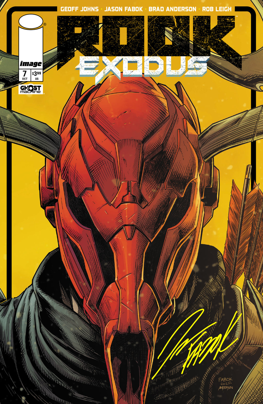 Rook: Exodus Issue 7 - Stag Helmet Variant- Signed Comic Book