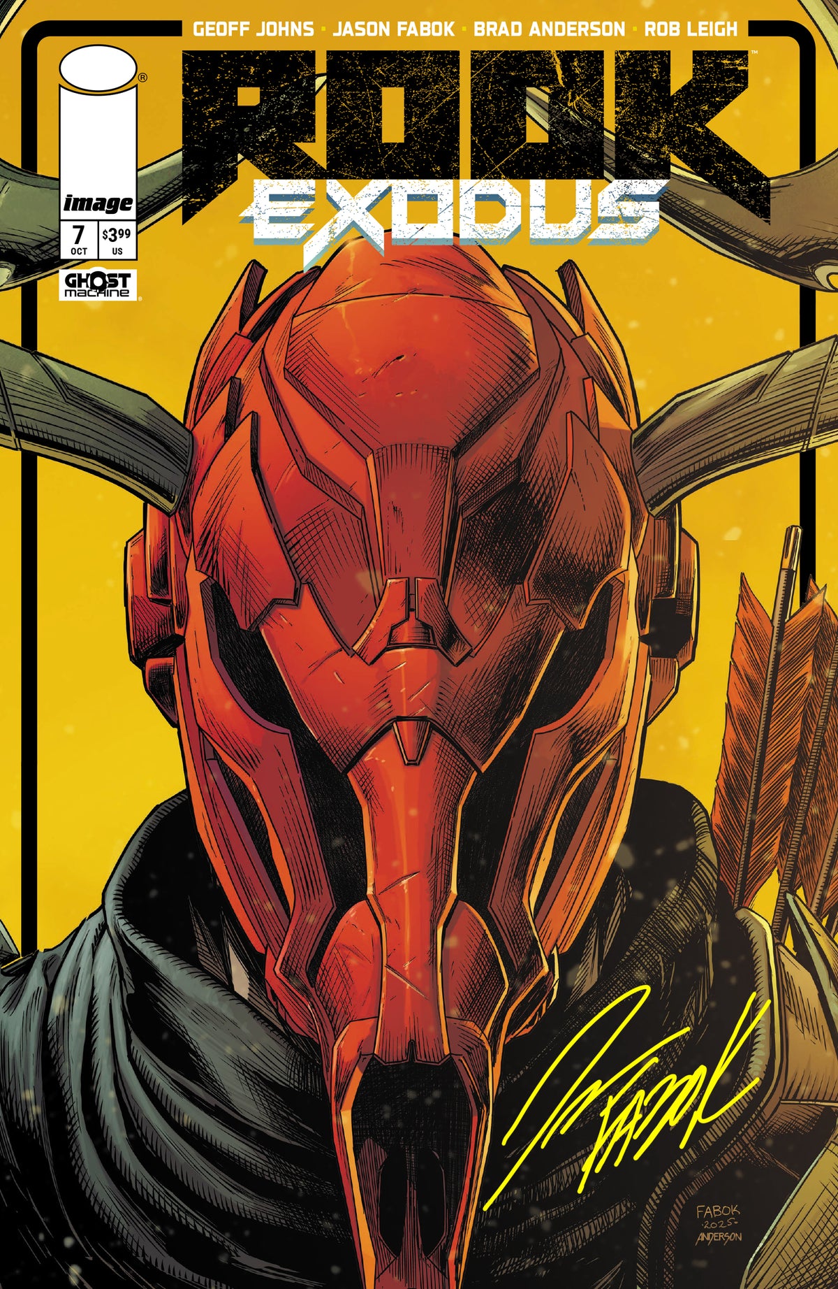 Rook: Exodus Issue 7 - Stag Helmet Variant- Signed Comic Book