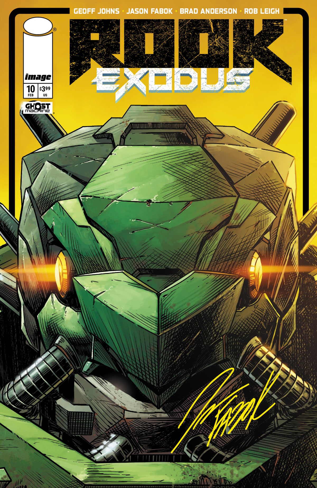 Rook: Exodus Issue 10 -Carapace Helmet Variant - Signed Comic Book