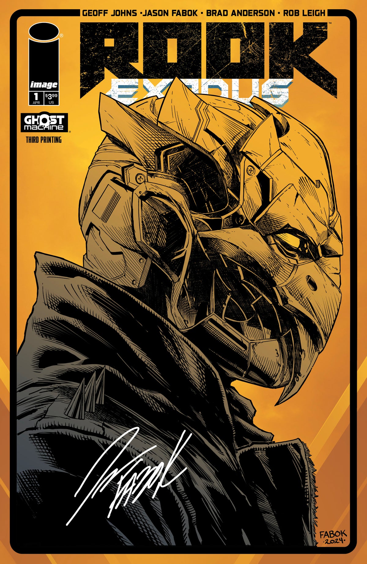 Rook: Exodus Issue 1 - Third Printing Variant- Signed Comic Book