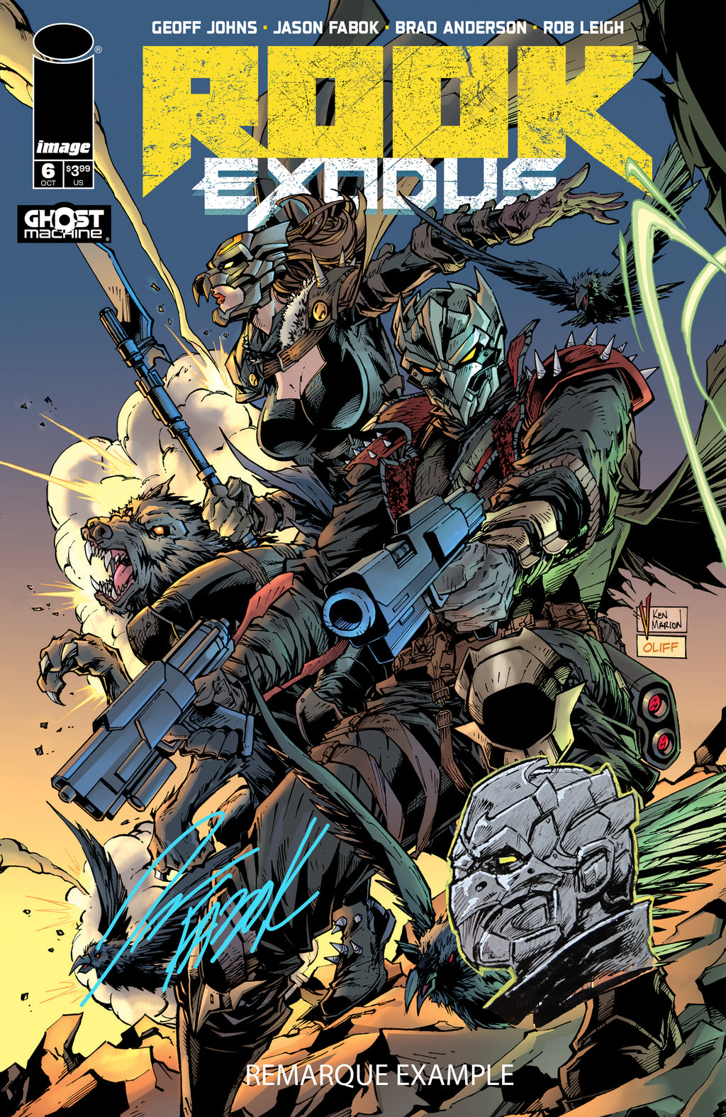 Rook: Exodus Issue 6 -V Ken Marion Variant- Signed Comic Book