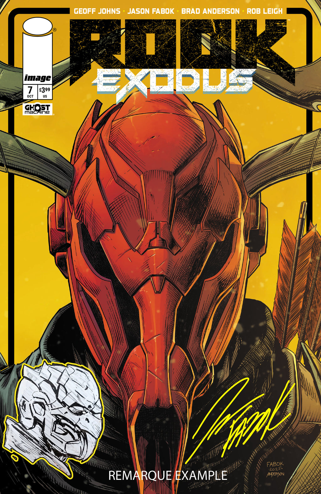 Rook: Exodus Issue 7 - Stag Helmet Variant- Signed Comic Book