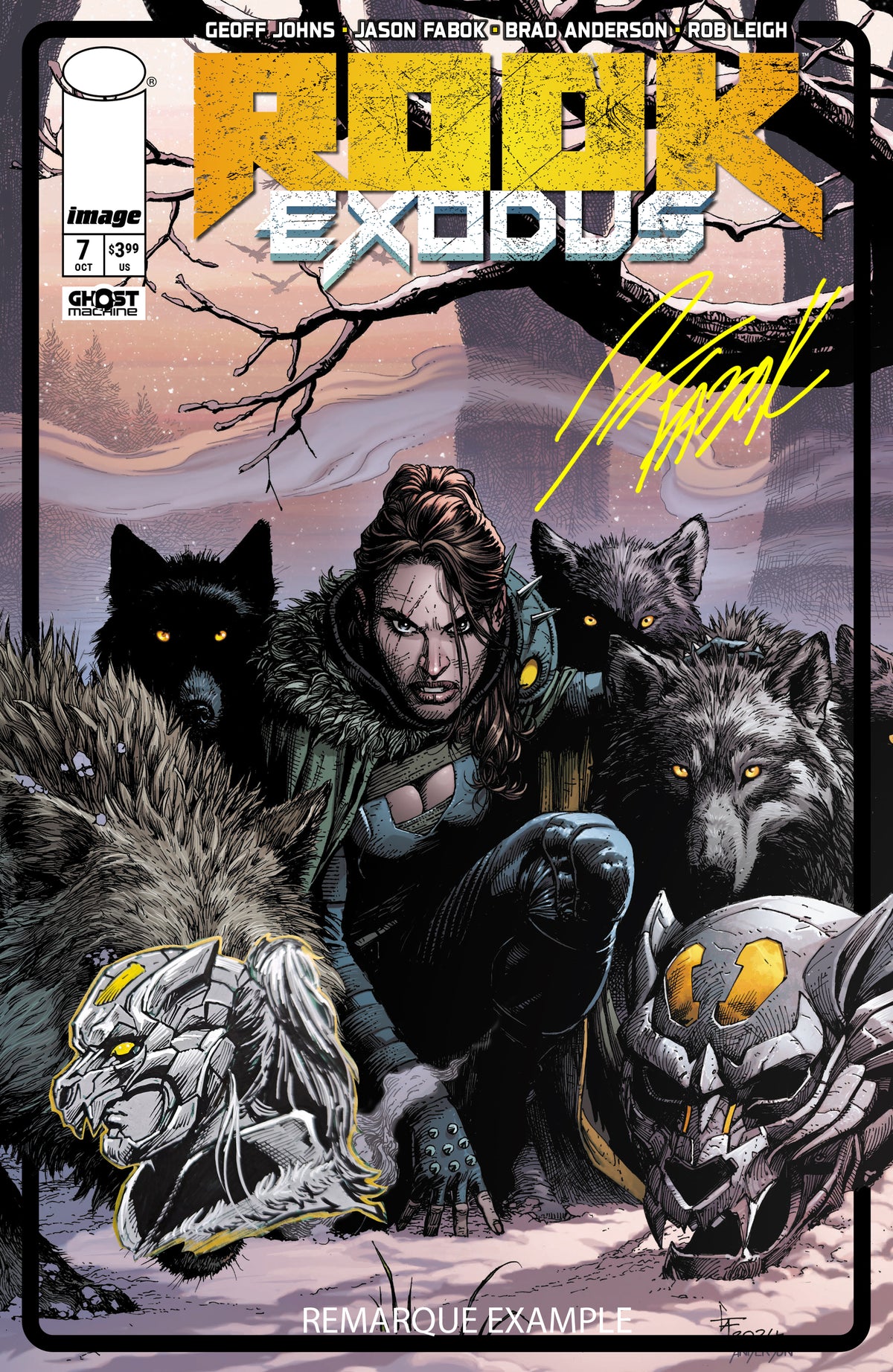 Rook: Exodus Issue 7 - Dire Wolf by Gary Frank- Signed Comic Book