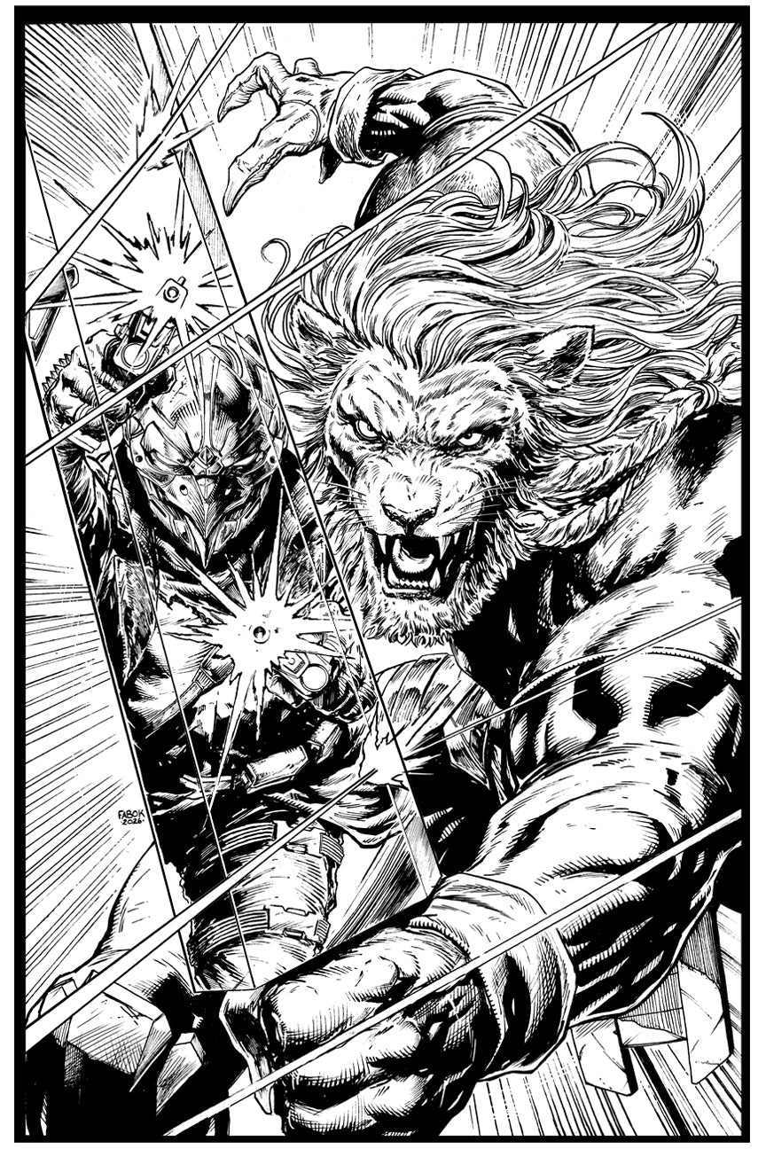 Rook: Exodus- Battle Beast cover Original Art